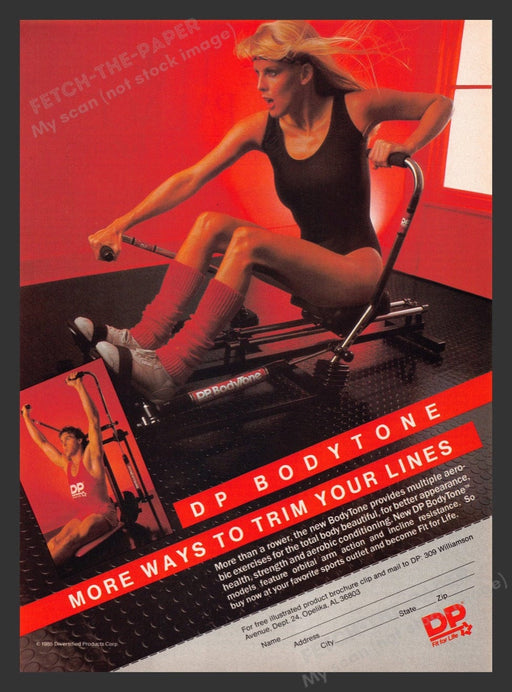 1984 DP BodyTone Exercise Equipment Print Advertisement Ad