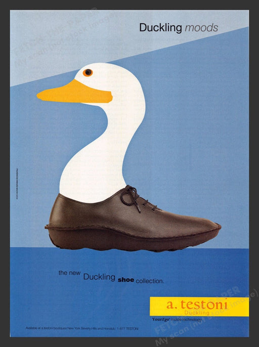 2000 Duckling Shoe Collection Print Advertisement Ad