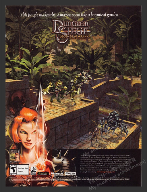 2004 Dungeon Siege: Legends of Aranna Video Game Print Advertisement