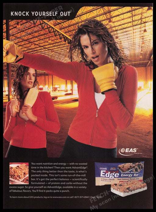 EAS Advant Edge Cindy Crawford 2000s Print Advertisement Ad 2003 Fetch the Paper!