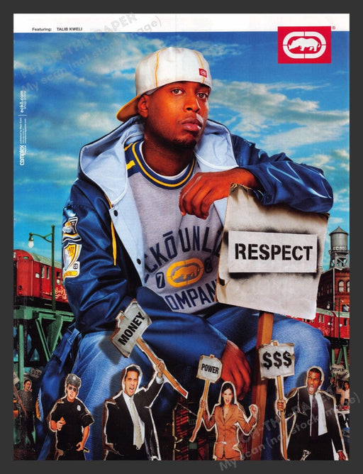 2004 Ecko Unltd. Talib Kweli Rapper Print Advertisement Ad