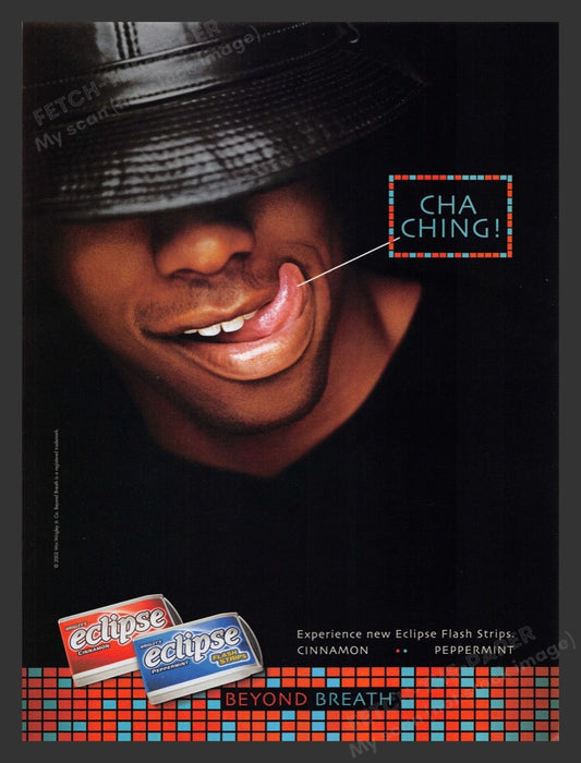 2002 Eclipse Gum Cha Ching! Print Advertisement Ad