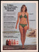 Eclipse Sun Protection 1980s Print Advertisement Ad 1982 Bikini Woman Walking Fetch the Paper!