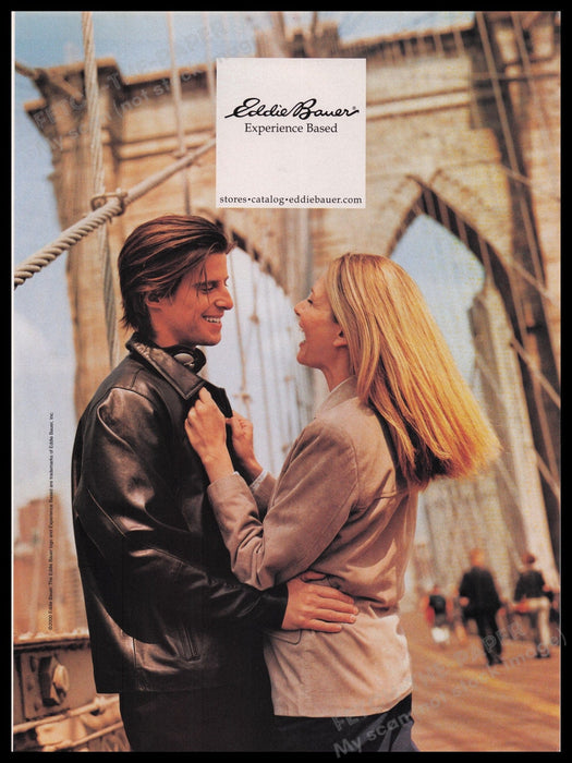 Eddie Bauer 2000s Print Advertisement Ad 2000 Fetch the Paper!