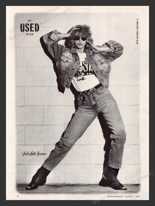 1990 Elie Get Used Clothing Print Advertisement Ad