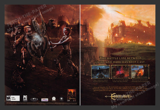 2003 Enclave Nighttime Battle Video Game Print Advertisement (2 Pages)