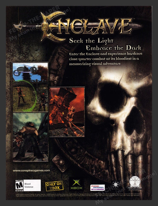 2002 Enclave Video Game Print Advertisement