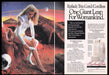 Epilady Trio 1980s Print Advertisement (2 pages) 1989 Legs Woman Mars Astronaut Fetch the Paper!