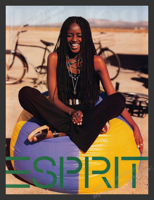 Esprit Shoes Bean Bag Desert 1990s Print Advertisement Ad 1993 Fetch the Paper!