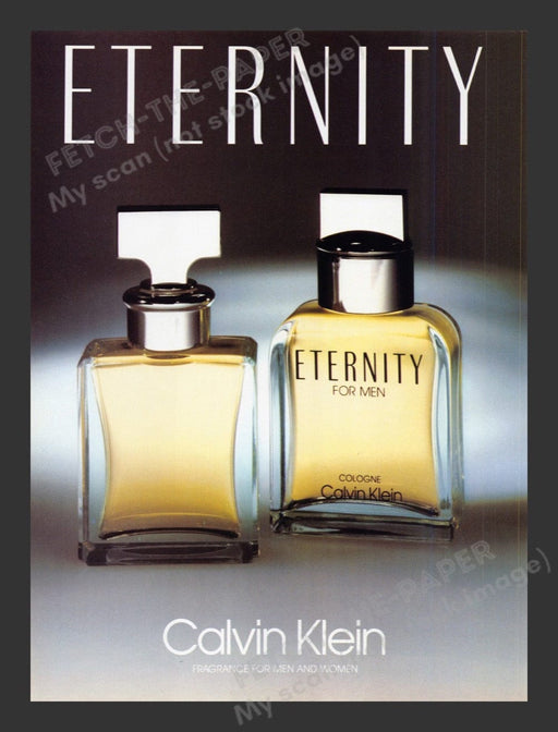 1990 Eternity by Calvin Klein for Men Print Advertisement Ad