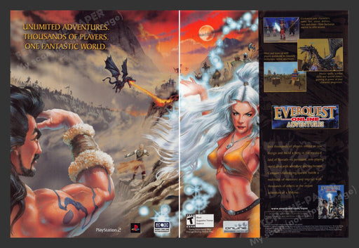 2003 EverQuest: Online Adventures Video Game Print Advertisement (2 Pages)