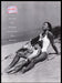 Evian Water 1990s Print Advertisement Ad 1995 Mom & Daughter in Sand Fetch the Paper!