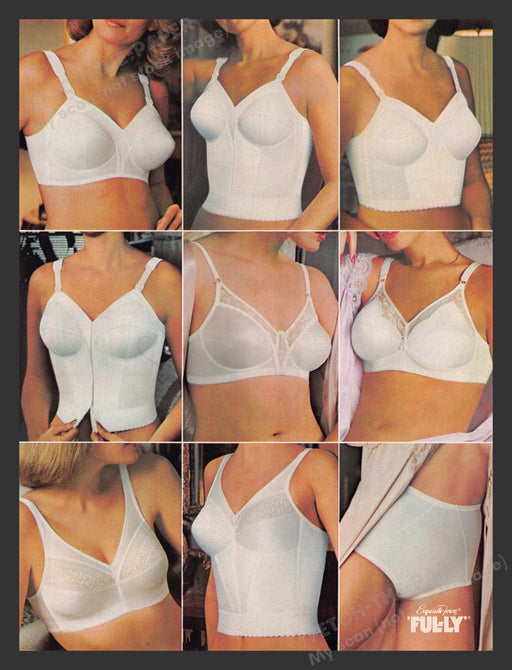1985 Exquisite Form "Ful-ly" Bras & Girdles Print Advertisement Ad