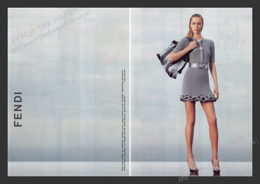 Fendi 2000s Print Advertisement (2 pages) Fashion Long Legs Silver Fashion Fetch the Paper!