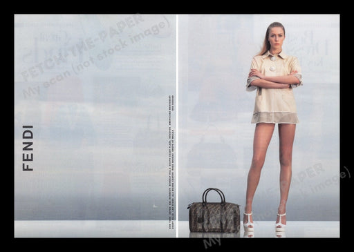 Fendi Handbags 2000s Print Advertisement (2 pages) 2007 LONG Legs Fetch the Paper!