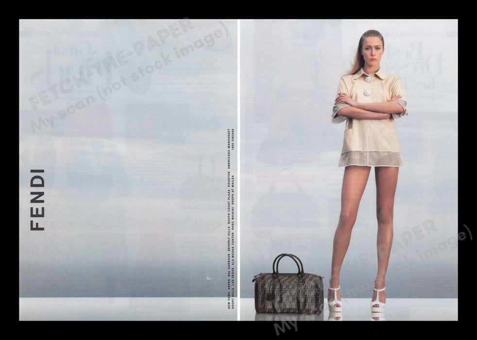 Fendi Handbags 2000s Print Advertisement (2 pages) 2007 LONG Legs Fetch the Paper!