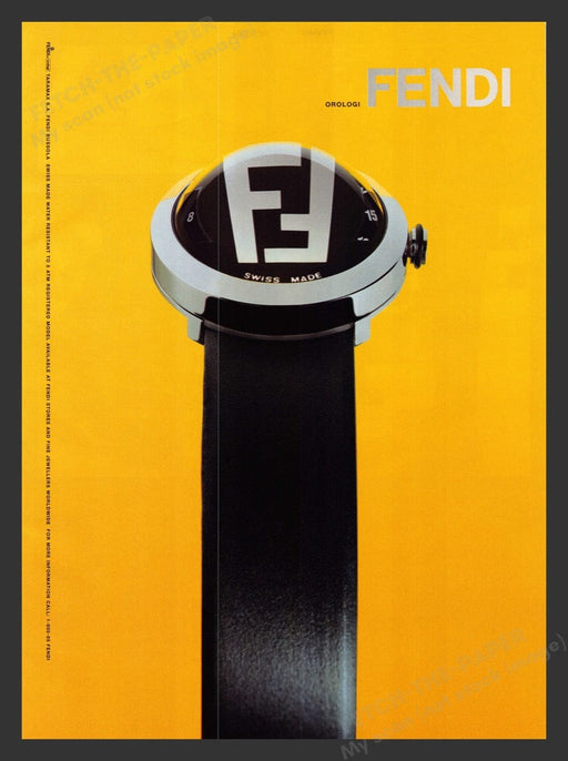 2000 Fendi Orologi Taramax S.A. Fendi Bussola Watch Print Advertisement Ad