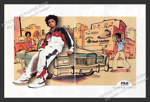2003 Fila The Heritage Collection Clothing & Shoes Print Advertisement (2 Pages).