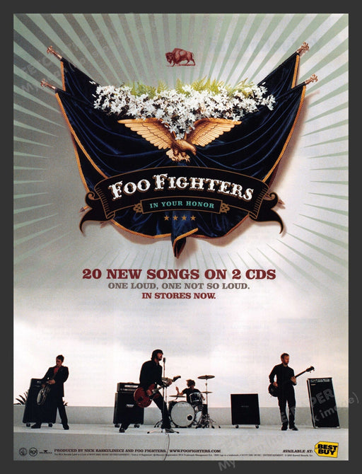 2005 Foo Fighters Music Print Advertisement Ad