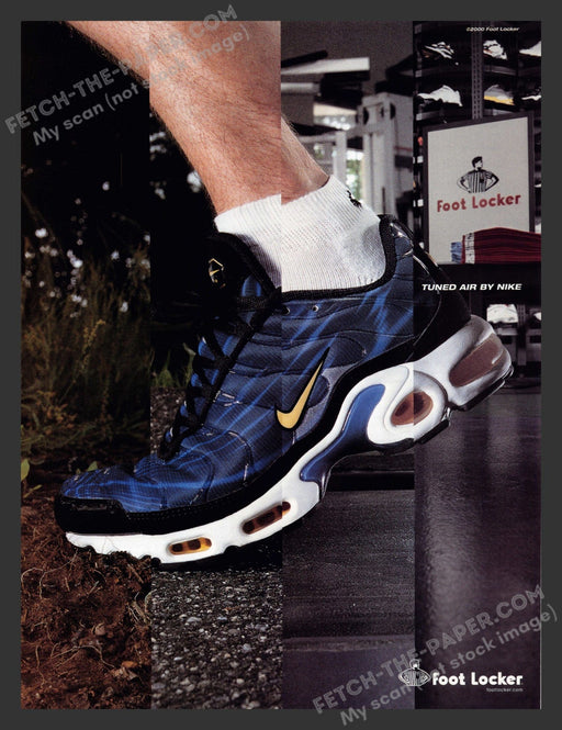 2000 Print Advertisement Foot Locker Shoes Tuned Air by Nike.