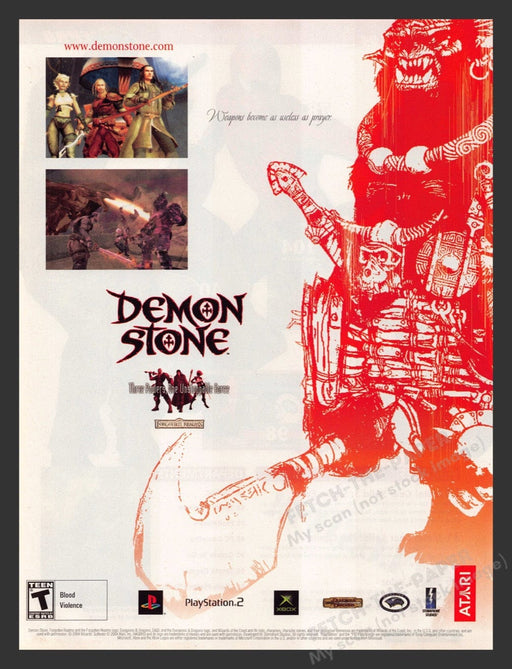 2004 Forgotten Realms: Demon Stone Video Game Print Advertisement