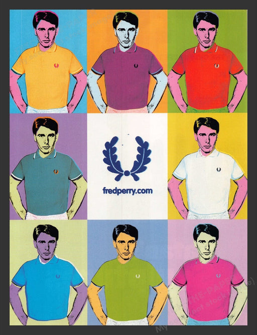 2002 Fred Perry Clothing Colorful Shirts Print Advertisement Ad