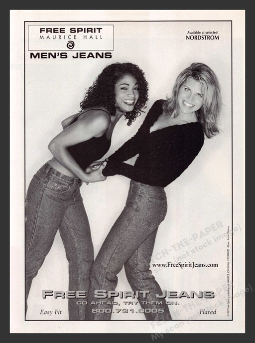 1998 Free Spirit Jeans Easy Fit & Flared Print Advertisement Ad