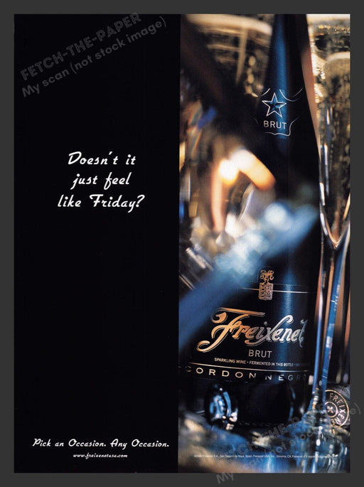 2000 Freixenet Brut Sparkling Wine Print Advertisement Ad