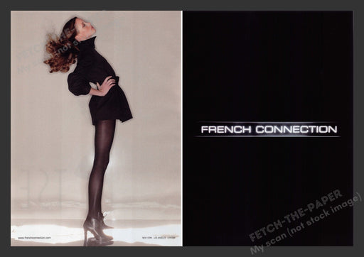 French Connection 2000s Print Advertisement (2 pages) 2007 Legs Hosiery Model Fetch the Paper!