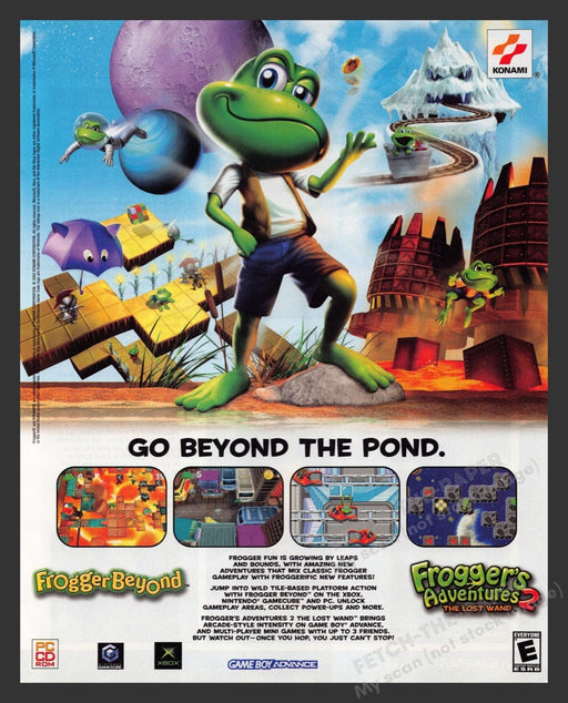 2002 Frogger's Adventures 2: The Lost Wand Video Game Print Advertisement
