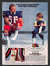 1986 Fruit of the Loom Socks Football Player & Little Boy Print Advertisement Ad