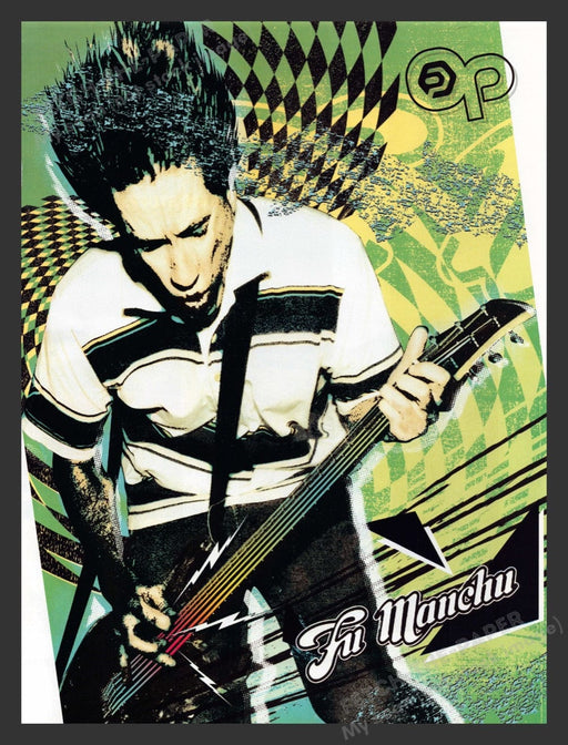 2004 Fu Manchu Band Green Print Advertisement Ad