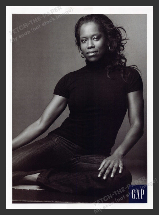 Gap 2000s Print Advertisement 2007 Regina King Fashion Magazine Snapshot  Actor Fetch the Paper!