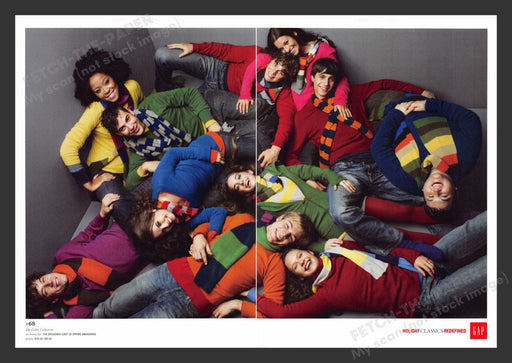 2007 Gap Clothing The Color Collection Holiday Print Advertisement (2 Pages)