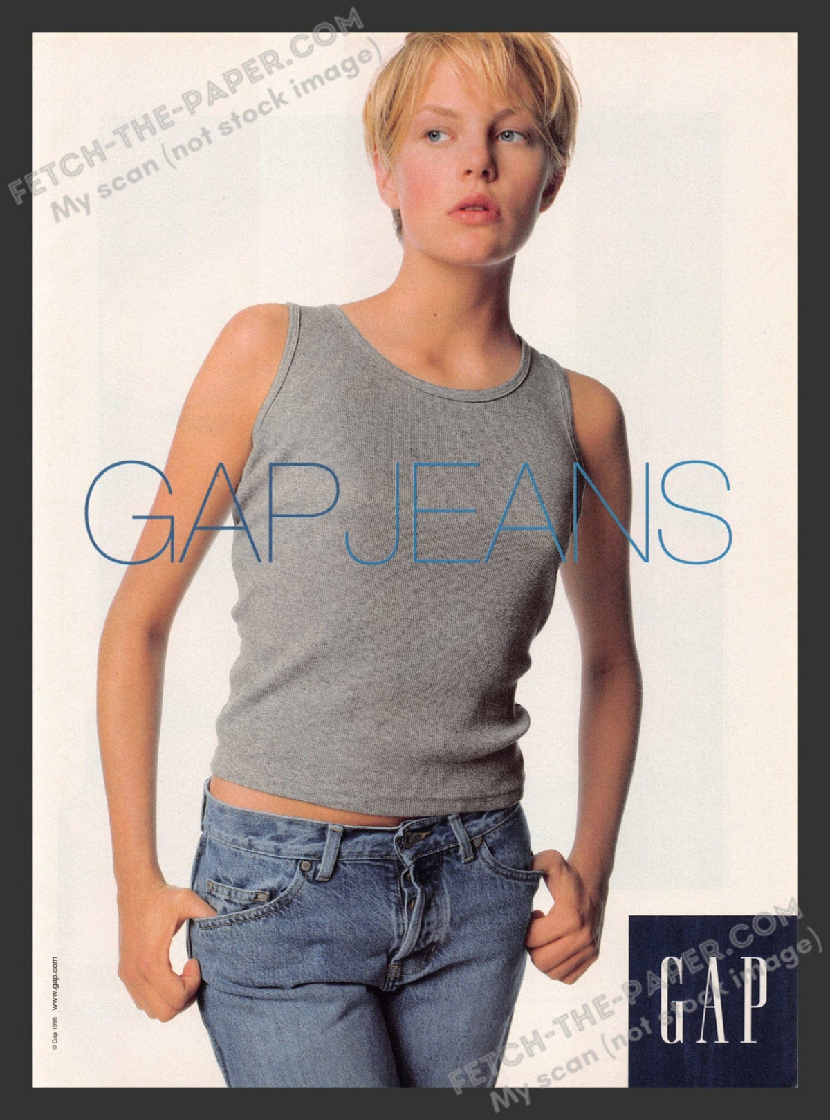 1998 Gap Jeans Print Ad - Vintage 1990s Fashion Style — Fetch-the