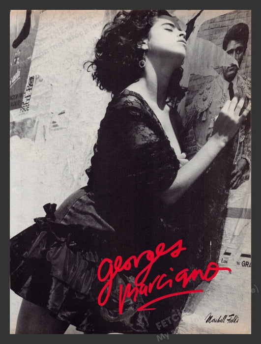 1988 Georges Marciano Guess Sexy Girl Print Advertisement Ad
