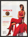 Gianni Versace 1990s Print Advertisement 1992 Christy Turlington Red Legs Dress Fetch the Paper!