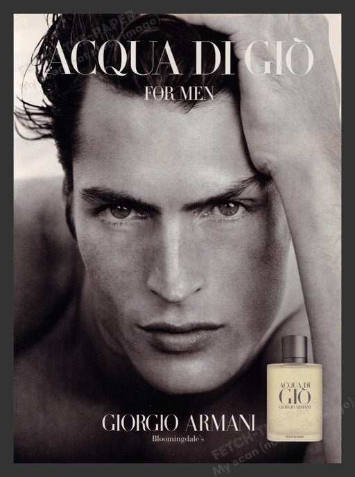 1999 Giorgio Armani Acqua Di Gio for Men Print Advertisement Ad