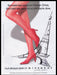 Givenchy Hosiery 1990s Print Advertisement Ad 1992 Red Legs Eiffel Tower Paris Fetch the Paper!