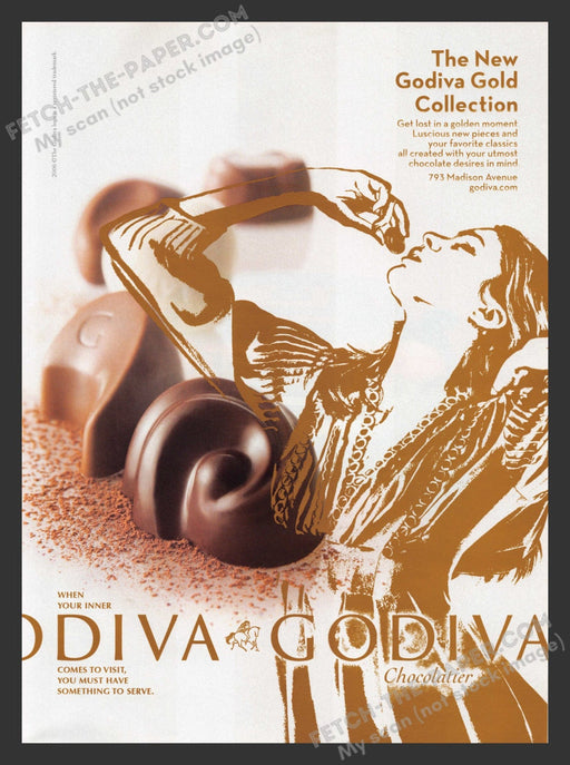 2007 Print Advertisement Godiva Chocolatier Chocolates Food Ad.