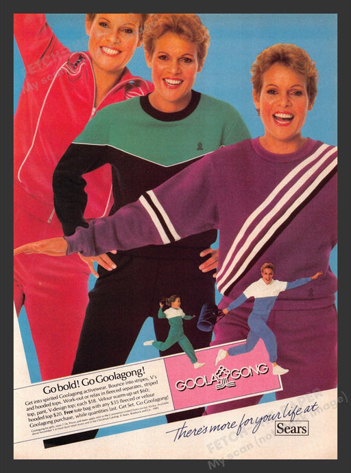 1983 Goolagong Clothing Sweatshirts Sets Print Advertisement Ad