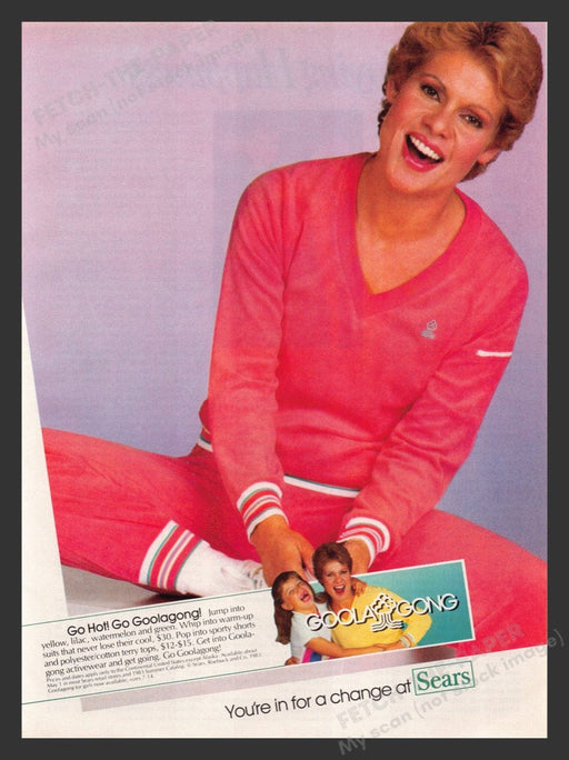 1983 Goolagong Warm-Up Suit Pink Print Advertisement Ad