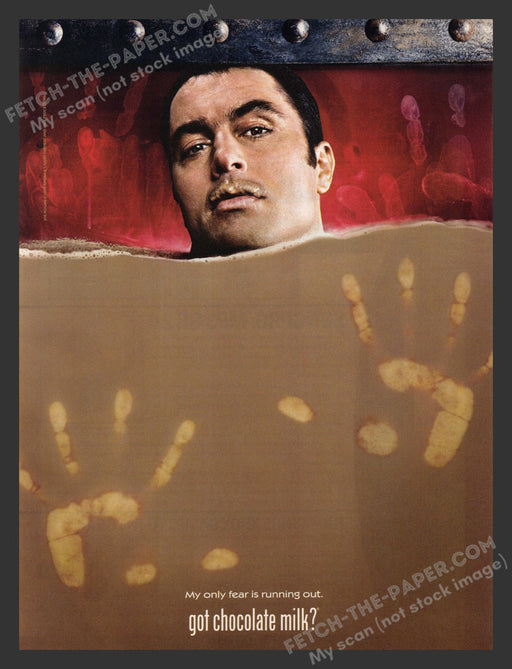 2002 Print Advertisement Got Chocolate Milk? Beverage Joe Rogan Celebrity Ad.