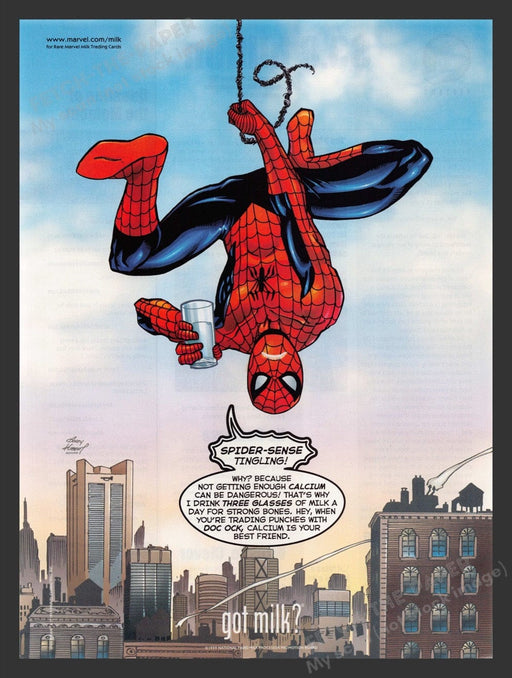 1999 Got Milk? Spider-Man Print Advertisement Ad