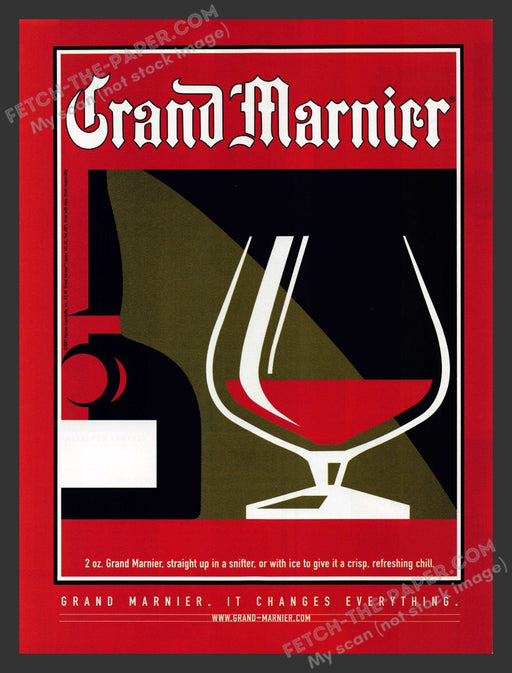 2001 Grand Marnier Beautiful Alcohol Print Advertisement.
