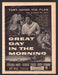 1956 Great Day in the Morning Movie Release Print Advertisement Ad