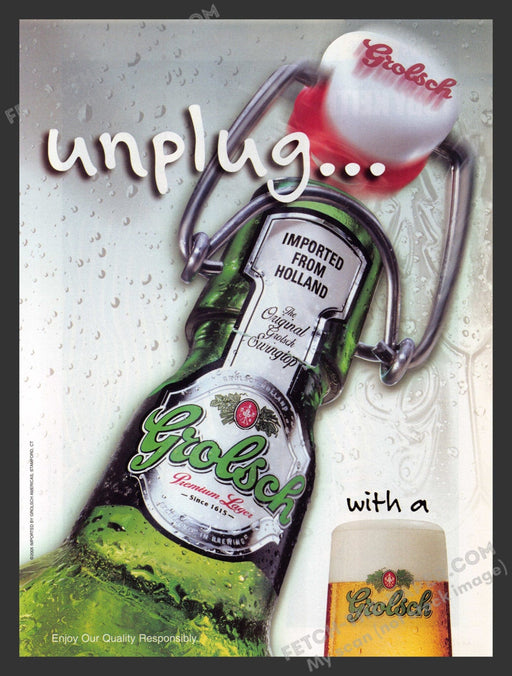 2005 Print Advertisement Grolsch Holland Lager Alcohol Ad.