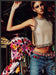 Gucci Clothing 1990s Print Advertisement Ad 1999 Low Rise Jeans Belly Fetch the Paper!