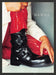 1999 Gucci Shoes Men's Black Boots Print Advertisement Ad
