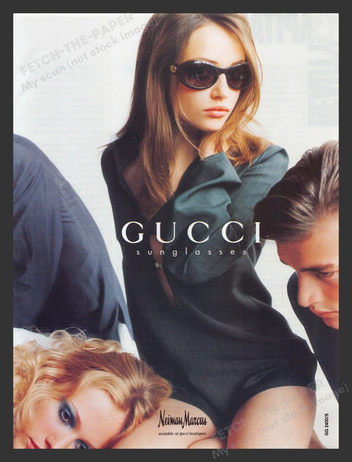 1996 Gucci Sunglasses Young Models Print Advertisement Ad